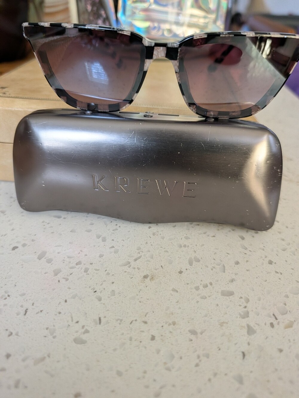 KreweBowery Nylon Sunglasses in Harlequin Mirrored
